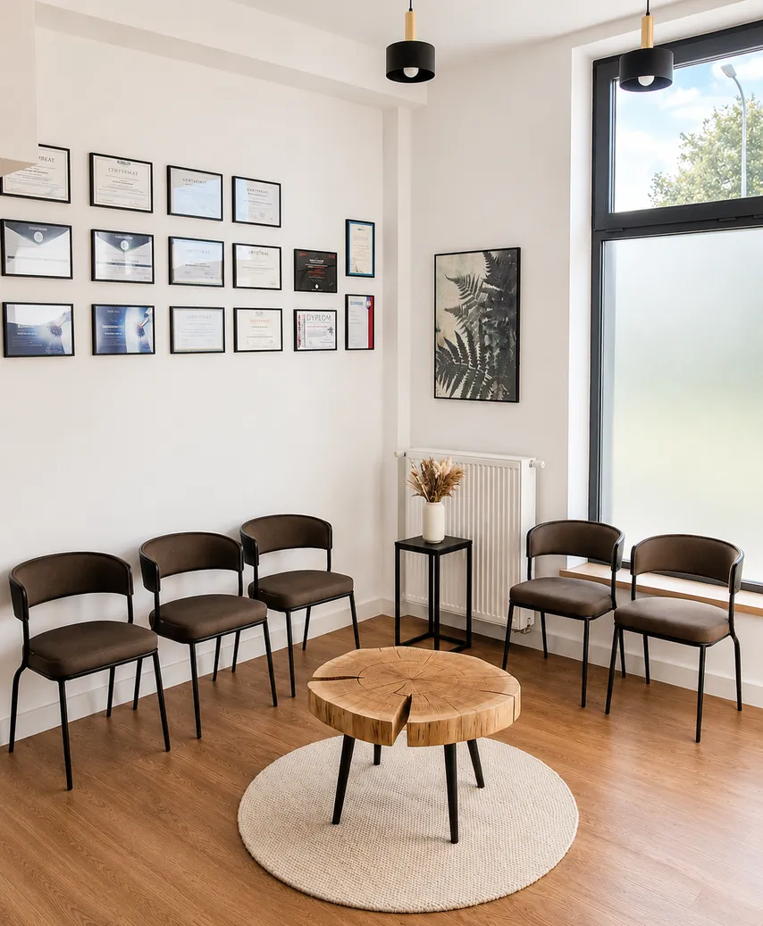 Wnętrze gabinetu Leśna Dental